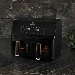 Air Fryer Frytkownica beztłuszczowa z podwójnym koszem 4,1L+4,1L BerlingerHaus BH-9469 Black Rose