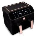 Air Fryer Frytkownica beztłuszczowa z podwójnym koszem 4L+4L BerlingerHaus BH-9659 Black Rose