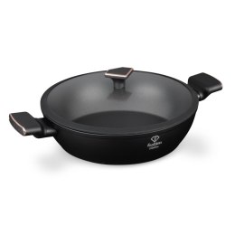 Garnek niski z pokrywką 30 cm Fashion TV FTV-0036 Matte Black- Rose Gold