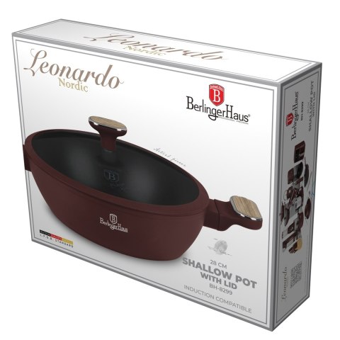 Garnek płytki 3,8 L 28cm BerlingerHaus BH-8299 Leonardo Nordic Collection