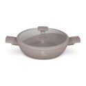 Garnek płytki 3,8 L z pokrywką 28cm BerlingerHaus Taupe BH-8098