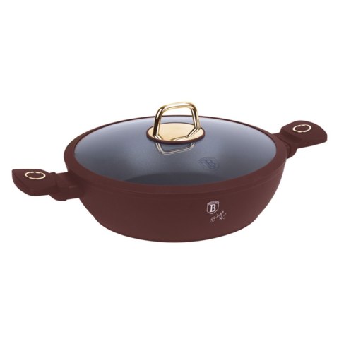 Garnek płytki 3,8L z pokrywką 28cm Berlinger Haus Leonardo Collection BH-8038