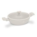 Garnek płytki z pokrywką 28 cm Fashion TV FTV-0066 Matte Cream Gold