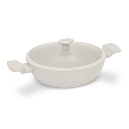 Garnek płytki z pokrywką 28 cm Fashion TV FTV-0066 Matte Cream Gold