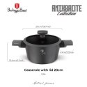 Garnek z pokrywką 20cm | BerlingerHaus BH-8130 Antracit