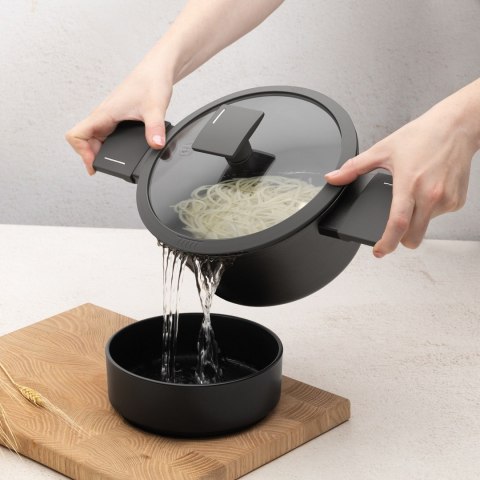 Garnek z pokrywką 20cm | BerlingerHaus BH-8130 Antracit