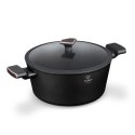 Garnek z pokrywką 28cm Fashion TV FTV-0039 Matte Black- Rose Gold