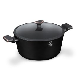 Garnek z pokrywką 30cm Fashion TV FTV-0040 Matte Black- Rose Gold