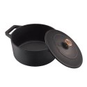Garnek żeliwny 4,3L z pokrywką 24cm BerlingerHaus BH-6492