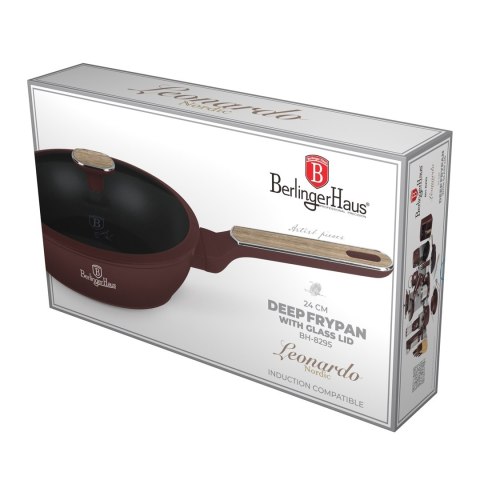 Głęboka patelnia z pokrywką 24cm Berlinger Haus Leonardo Nordic BH-8295
