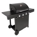 Grill gazowy ogrodowy XXL BerlingerHaus z rusztem żeliwnym BH-8605