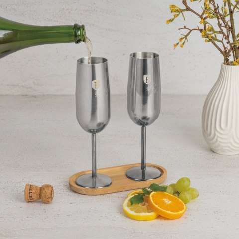 Kieliszki do szampana BerlingerHaus Matte Black Collection BH-8665