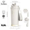Kubek termiczny 0,5L Fashion TV FTV-0131 Matte Cream Gold Collection