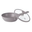 Patelnia głęboka z pokrywką 24 cm BerlingerHaus Taupe Collection BH-8092