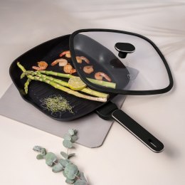 Patelnia grillowa z pokrywką 28 cm BerlingerHaus BH- 8355 | Black Rose Collection