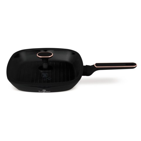 Patelnia grillowa z pokrywką 28 cm BerlingerHaus BH- 8355 | Black Rose Collection