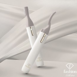 Podgrzewana zalotka do rzęs + golarka elektryczna 2w1 FashionTV FTV-0135 Matte Cream-Gold