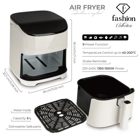 Frytownica beztłuszczowa Air Fryer 6L FashionTV FTV-0184