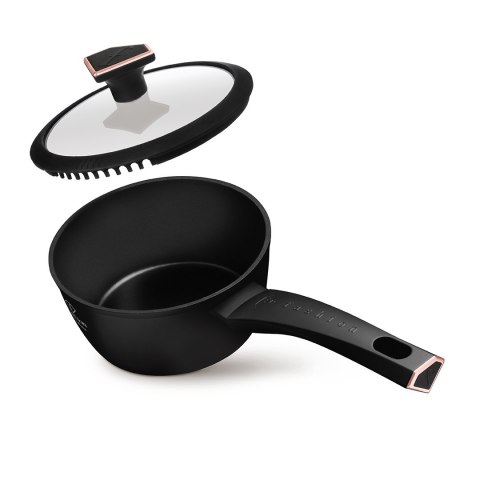 Rondel 1,2 L z pokrywką Fashion TV FTV-0026 Matte-Black Rose Gold