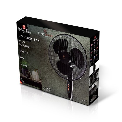 Wentylator stojący wiatrak Black Rose Berlinger Haus BH-9130 czarny