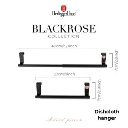 Wieszak na ściereczki | Ręcznik papierowy regulowany - BerlingerHaus BH-8821 Black Rose