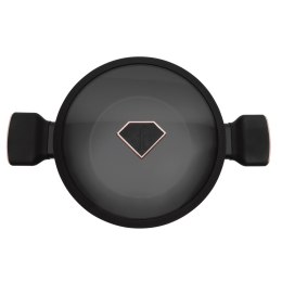 Wok z pokrywką 30 cm Fashion TV FTV-0032 Matte Black-Rose Gold