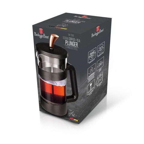 Zaparzacz do kawy i herbaty 1L. Black Rose BerlingerHaus BH-7616