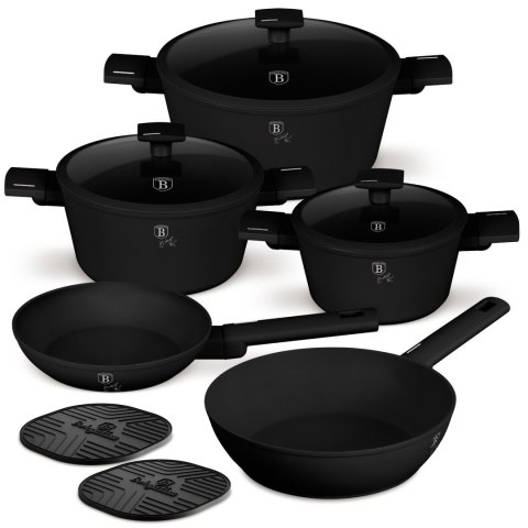 Zestaw 10-el garnki i patelnie BerlingerHaus BH-8197 Matte Black Collection