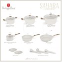 Zestaw 15 el. garnki, patelnie, akcesoria z elementami drewna BerlingerHaus Sahara BH-8325