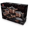 Zestaw 18 el. garnki, patelnie, przybory kuchenne BerlingerHaus BH-7034 Rose Gold