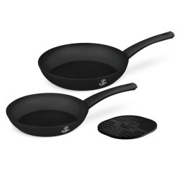 Zestaw 2 patelni + podkładka Fashion TV FTV-0048 Matte Black- Rose Gold