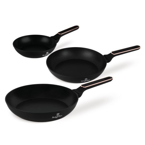 Zestaw 3 patelni BerlingerHaus BH- 8360 | Black Rose Collection