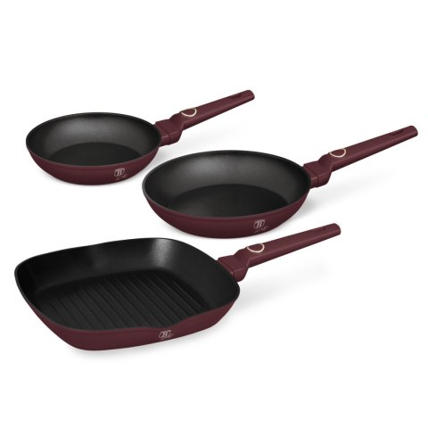 Zestaw 3 patelni BerlingerHaus Leonardo Collection BH-8049