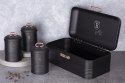 Zestaw 3 pojemników i chlebak Black rose BH-6753