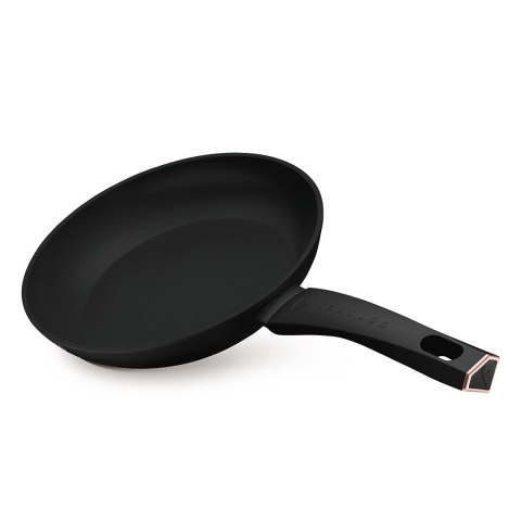 Zestaw Garnek z pokrywką i patelnia 24cm + podkładka Fashion TV FTV-0047 Matte Black- Rose Gold