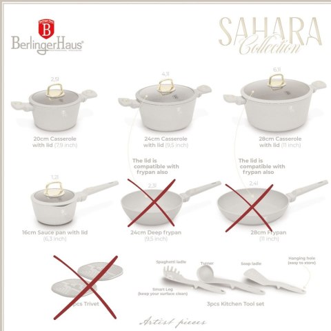 Zestaw Garnków i akcesorii BerlingerHaus Sahara BH-8081 | OUTLET
