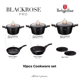 Zestaw garnków 10 el. BerlingerHaus Black Rose BH-8168