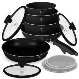 Zestaw garnków 12el. z odpinaną rączką BerlingerHaus Matte Black Collection BH-8248