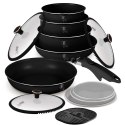 Zestaw garnków 13 el. z odpinaną rączką BerlingerHaus BH-8419 Black Rose Collection