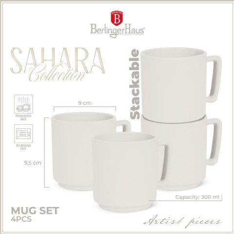 Zestaw kubków 4szt BerlingerHaus Sahara BH-10010