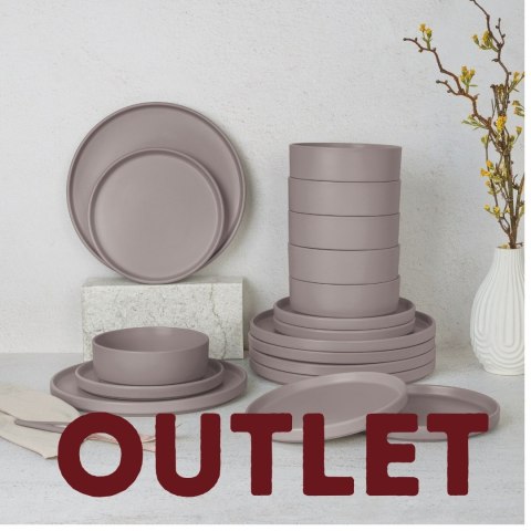 Zestaw obiadowy 17 el. BerlingerHaus BH-10006 Taupe Collection | OUTLET