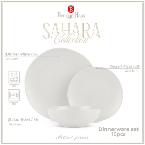 Zestaw obiadowy 18 el. BerlingerHaus Sahara BH-10022