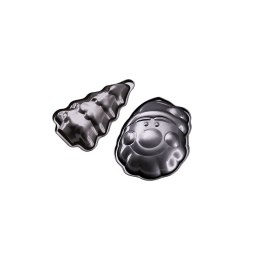 Zestaw świątecznych form do pieczenia Mikołaj Choinka BerlingerHaus BH-6950 Carbon
