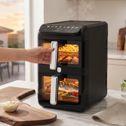 Frytkownica beztłuszczowa Air Fryer Dual 10 l (4 l + 6 l) BerlingerHaus Matte Black Collection BH-9926