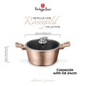Garnek 4,1L z pokrywką 24cm BerlingerHaus BH-1515 Rose Gold | OUTLET
