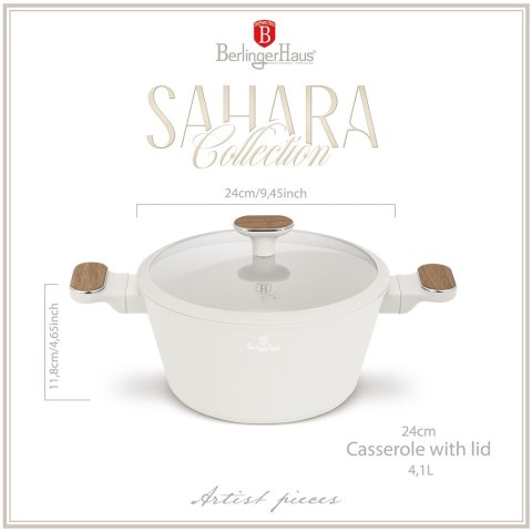 Garnek z pokrywką 24cm BerlingerHaus BH-8320 Sahara Nordic | OUTLET