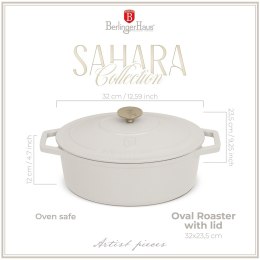 Garnek żeliwny owalny 5,56l z pokrywką 32cm Berlinger Haus Sahara BH-8967