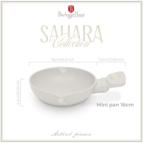 Mini patelnia 16cm BerlingerHaus Sahara BH-8076 | OUTLET