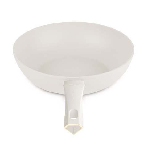 Patelnia wok 28cm Fashion TV FTV-0062 Matte Cream Gold Collection
