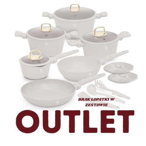 Zestaw 15 el. garnki, patelnie, akcesoria BerlingerHaus Sahara BH-8081| OUTLET